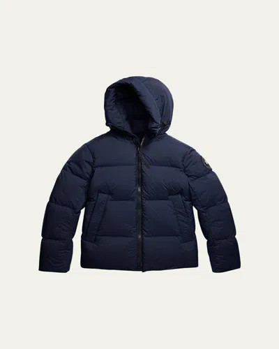CANADA GOOSE MEN'S CROFTON MATTE NYLON HOODED PUFFER JACKET