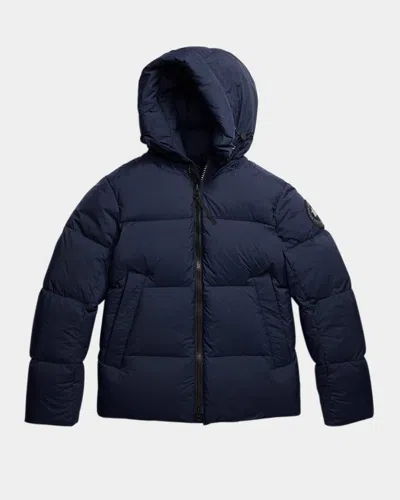 Canada Goose Long-sleeved Cotton-padded Jacket In Blue