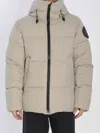 Canada Goose Matte Finish Puffer Jacket With High Collar In Neutral