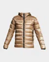Canada Goose Crofton Hooded Quilted Down Coat In Tan