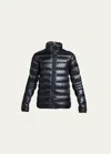 Canada Goose Black Quilted Down Jacket In Boulder Grey