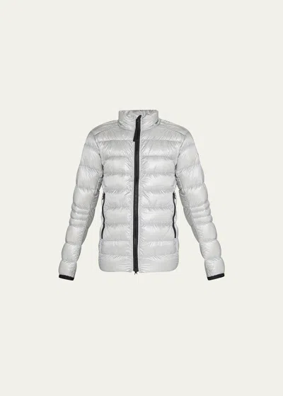 Canada Goose Men's Crofton Quilted Nylon Jacket In Silver/birch