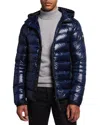 Canada Goose Men's Crofton Quilted Zip Hoodie In Blue