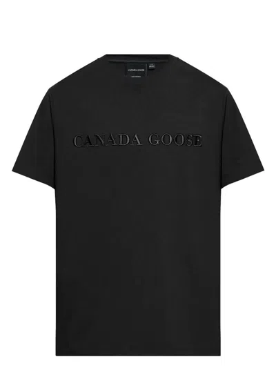 CANADA GOOSE MEN'S EMERSEN T-SHIRT EMBR WORDMARK