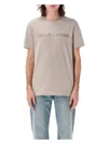 Canada Goose Embroidered Wordmark T-shirt Emersen In Limestone