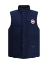 Canada Goose Charcoal Polyester Blend Freestyle Sleeveless Down Jacket In Blue