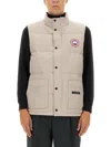 Canada Goose Men Zipped Freestyle Crew Vest In Neutral