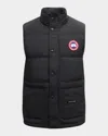 Canada Goose Charcoal Polyester Blend Freestyle Sleeveless Down Jacket In Black