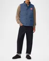Canada Goose Freestyle Regeneration Two-tone Quilted Shell Down Gilet In Blue