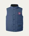 Canada Goose Freestyle Regeneration Two-tone Quilted Shell Down Gilet In Ozone Blue