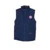 Canada Goose Charcoal Polyester Blend Freestyle Sleeveless Down Jacket In Blue