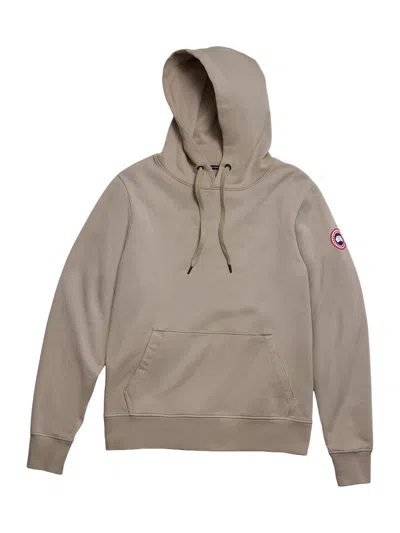 Canada Goose Men's Huron Drawstring Hoodie In Gray