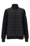 Canada Goose Wattierte Hybridge Huron Jacke Mit Reissverschluss In Black