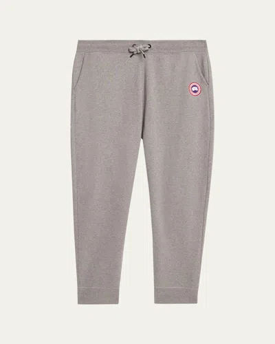 Canada Goose Men's Huron Logo-patch Sweatpants In Gray