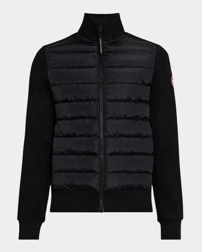 Canada Goose Men's Hybridge Huron Full-zip Down Jacket In Blue