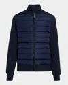 Canada Goose Men's Hybridge Huron Full-zip Down Jacket In Blue