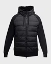 Canada Goose Men's Hybridge Huron Full-zip Hoodie In Black