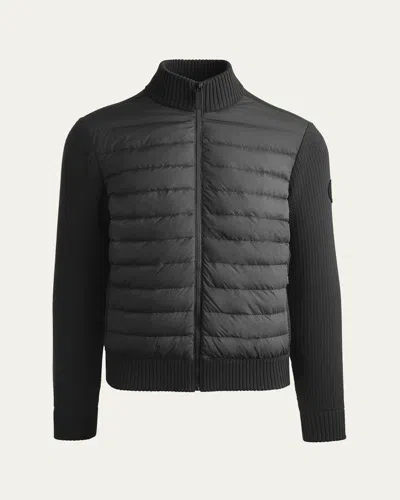 Canada Goose Men's Hybridge Knit Jacket In Black