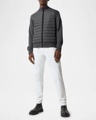 Canada Goose Men's Hybridge Knit Jacket In Iron Grey