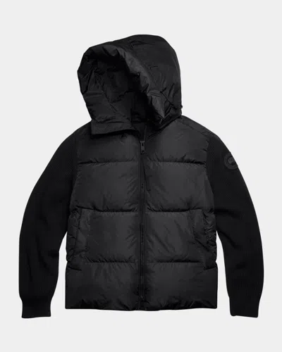 Canada Goose Hybridge Grove Knit Hoody In Black