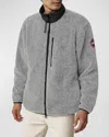 Canada Goose Men's Kelowna Fleece Full-zip Jacket In Iron Grey-gris De Fer