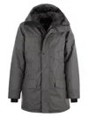 Canada Goose Langford Padded Wool-blend Parka In Grey