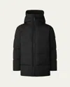 Canada Goose Black Nylon Crofton Down Jacket In Black
