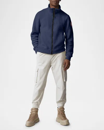 Canada Goose Men's Lawson Fleece Jacket In Atlantic Navy