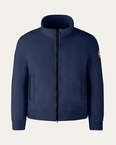Canada Goose Men's Lawson Fleece Jacket In Atlantic Navy
