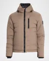 Canada Goose Men's Lodge Black Label Puffer Jacket In Neutral