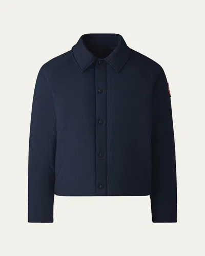 Canada Goose Men's Lodge Coach Jacket In Atlantic Navy