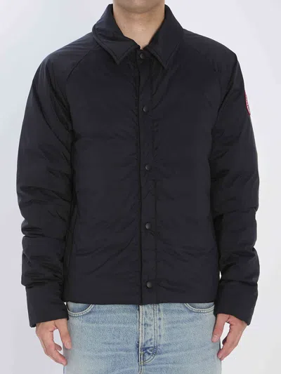 Canada Goose Men Lodge Coach Jacket In Black