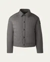 Canada Goose Men's Lodge Coach Jacket In Coastal Grey