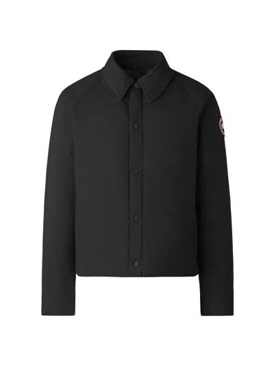 Canada Goose Men's Lodge Coach Nylon & Down Jacket In Black
