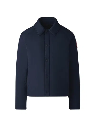 Canada Goose Men's Lodge Coach Nylon & Down Jacket In Blue