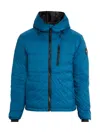 Canada Goose Piumino Lodge In Poliestere Ottanio Uomo In Blue