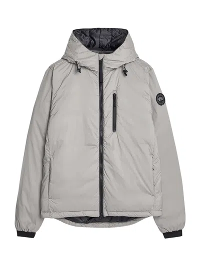 Canada Goose Men Lodge Hoody Black Disc Stratus Grey In Gray