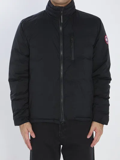 Canada Goose Men's Lodge Jacket With Down-filled Collar In Black