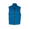 Canada Goose High Neck Sleeveless Quilted Jacket With Pockets In Blue