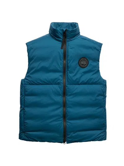 Canada Goose Men's Lodge Quilted Down Vest In Blue