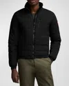Canada Goose Hooded Down Jacket Featuring Chest Pocket In Black