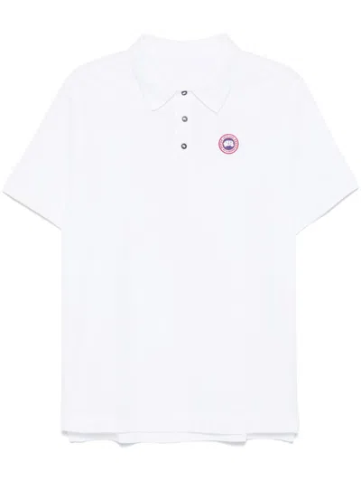 Canada Goose Men Beckley Polo Shirt In Structured Cotton In Yellow