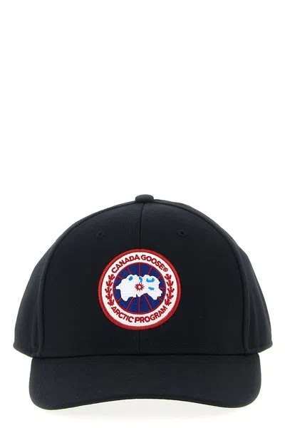 Canada Goose Men Logo Embroidery Cap In Black