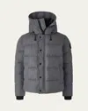 Canada Goose Macmillan Black Label Down Parka In Slate Grey Melange