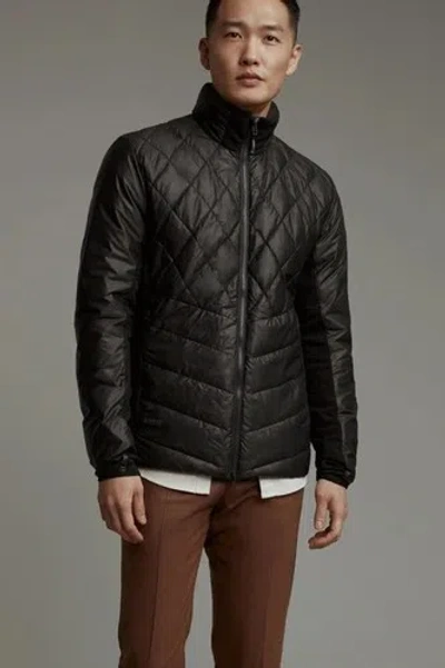 Pre-owned Canada Goose Men's Nomad Hybridge Lite Jacket Quilted Black Earth Size Small