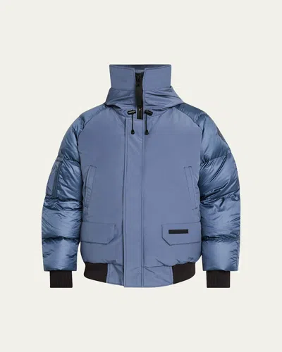 Canada Goose Men's Paradigm Chilliwack Down Hooded Bomber Jacket In Blue