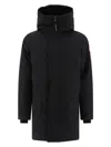 Canada Goose Langford Parka Nylon Down Jacket In Black