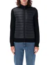 Canada Goose Hybridge Knit Jacket In Schwarz