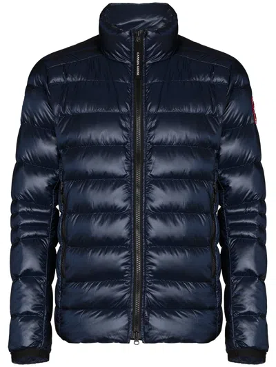 CANADA GOOSE MEN'S WATER-REPELLENT BLUE PADDED JACKET