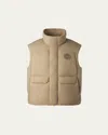 Canada Goose Zippered Down Jacket In Desert Sand